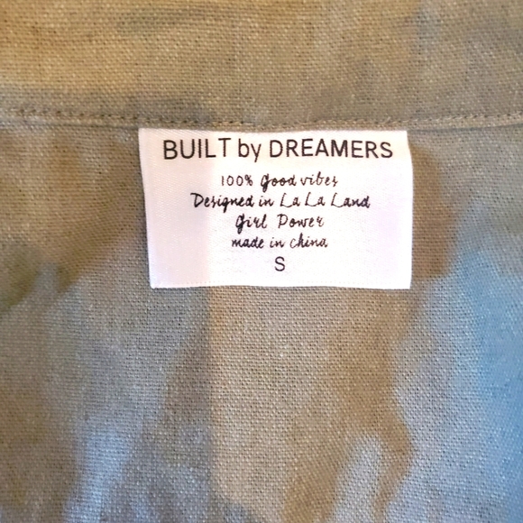 Built by Dreamers Sage Green Sleeveless Jacket Size S - Picture 6 of 6